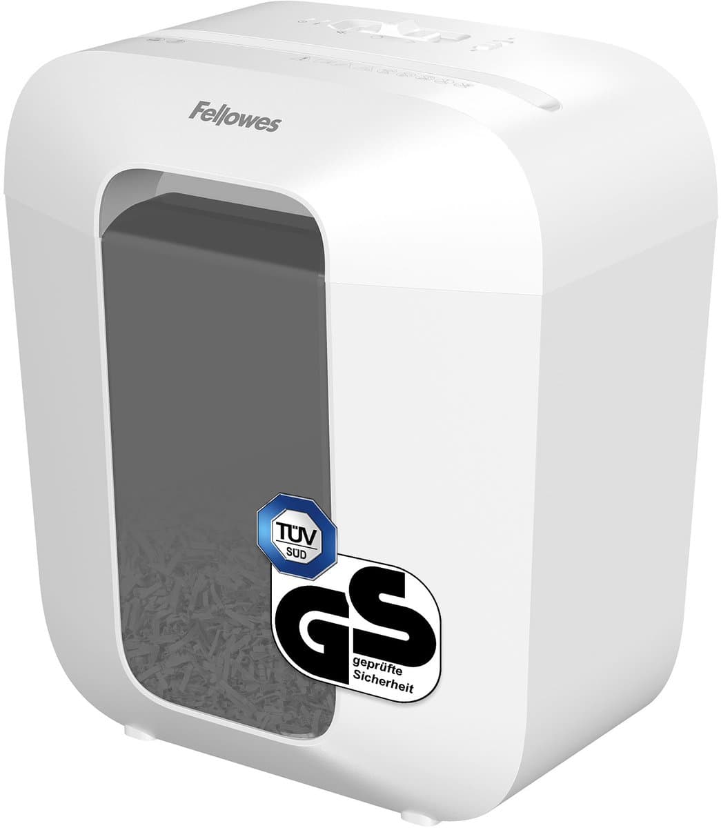 Fellowes LX25 Papiervernietiger / Papierversnipperaar – P‑4 Cross‑Cut – 6 vellen – 11,5 liter – Voor thuis & thuiskantoor