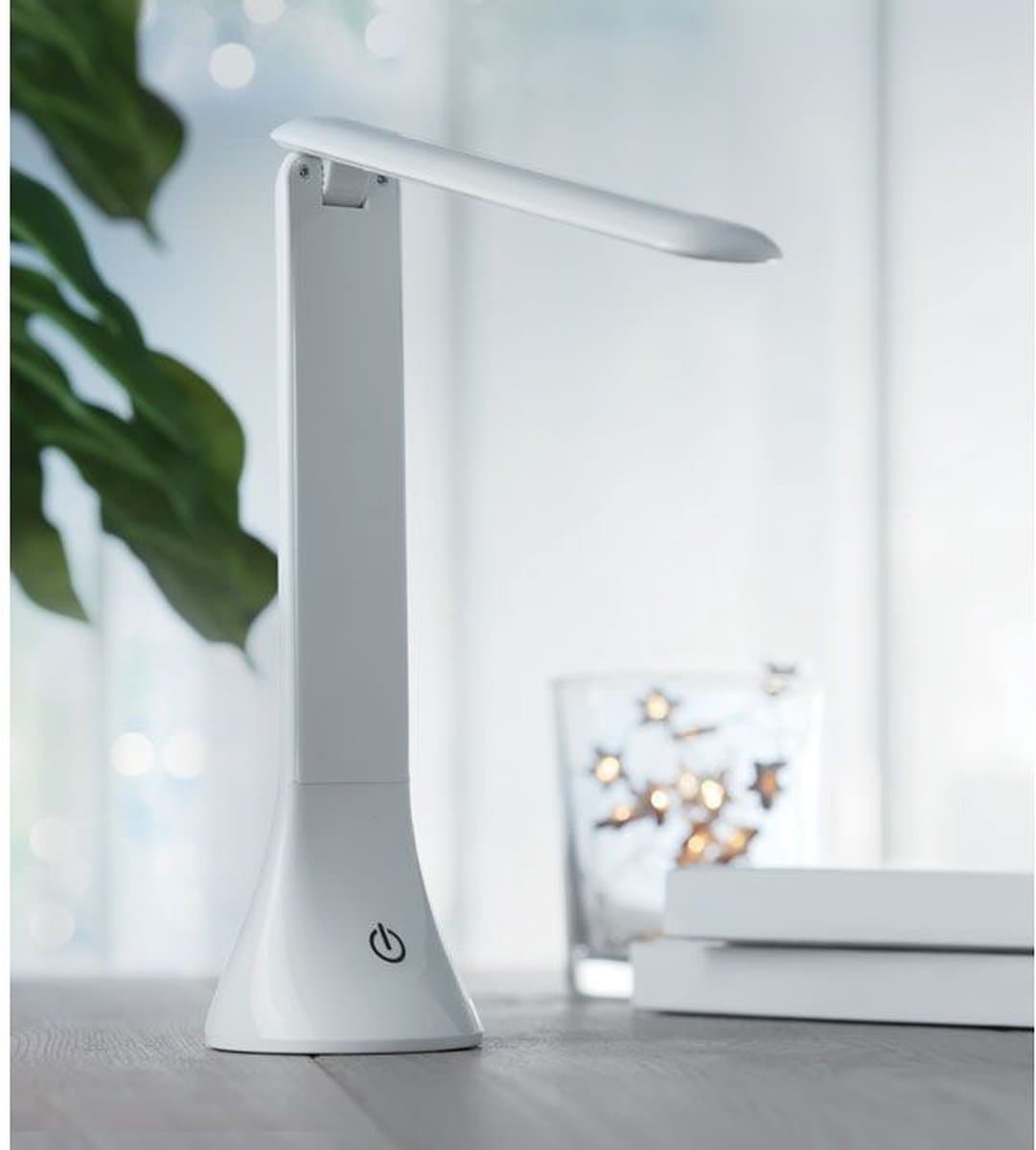 Opvouwbare Bureaulamp - Touch aan/uit knop - 3 Standen - COB - Dimbaar - Inklapbaar - Op Batterij OF Usb (Inclusief USB Kabel) - Wit - Fraai Design - thumbnail 5