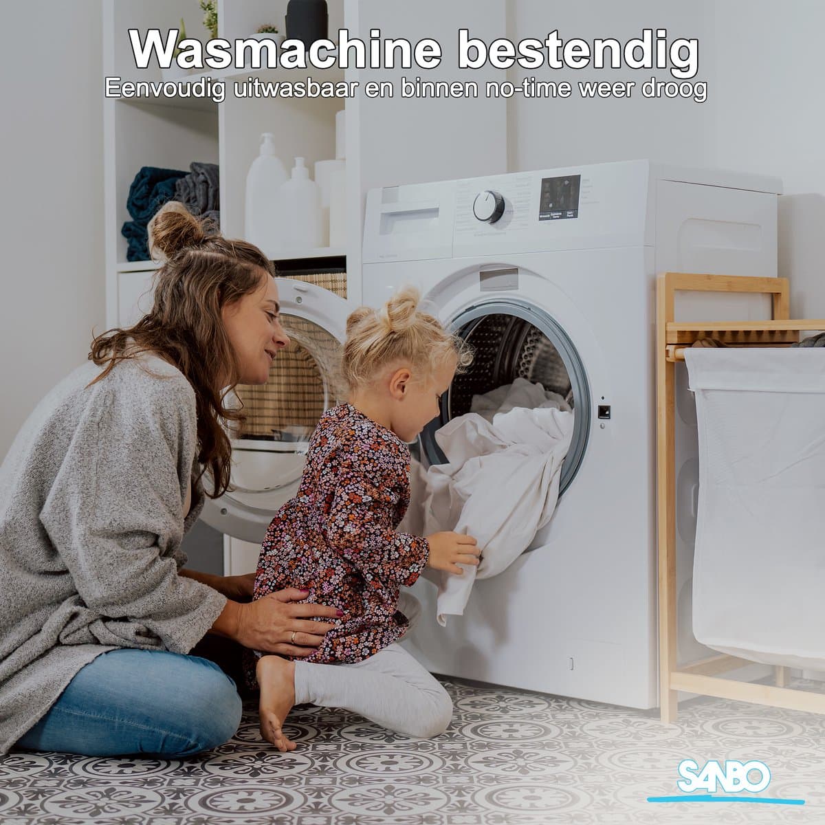 Sanbo Elektrische Deken - 2 Persoons - 150 x 160 cm - Wasmachinebestendig - Onderdeken - 7 Standen - Met Hoekelastieken thumbnail 5