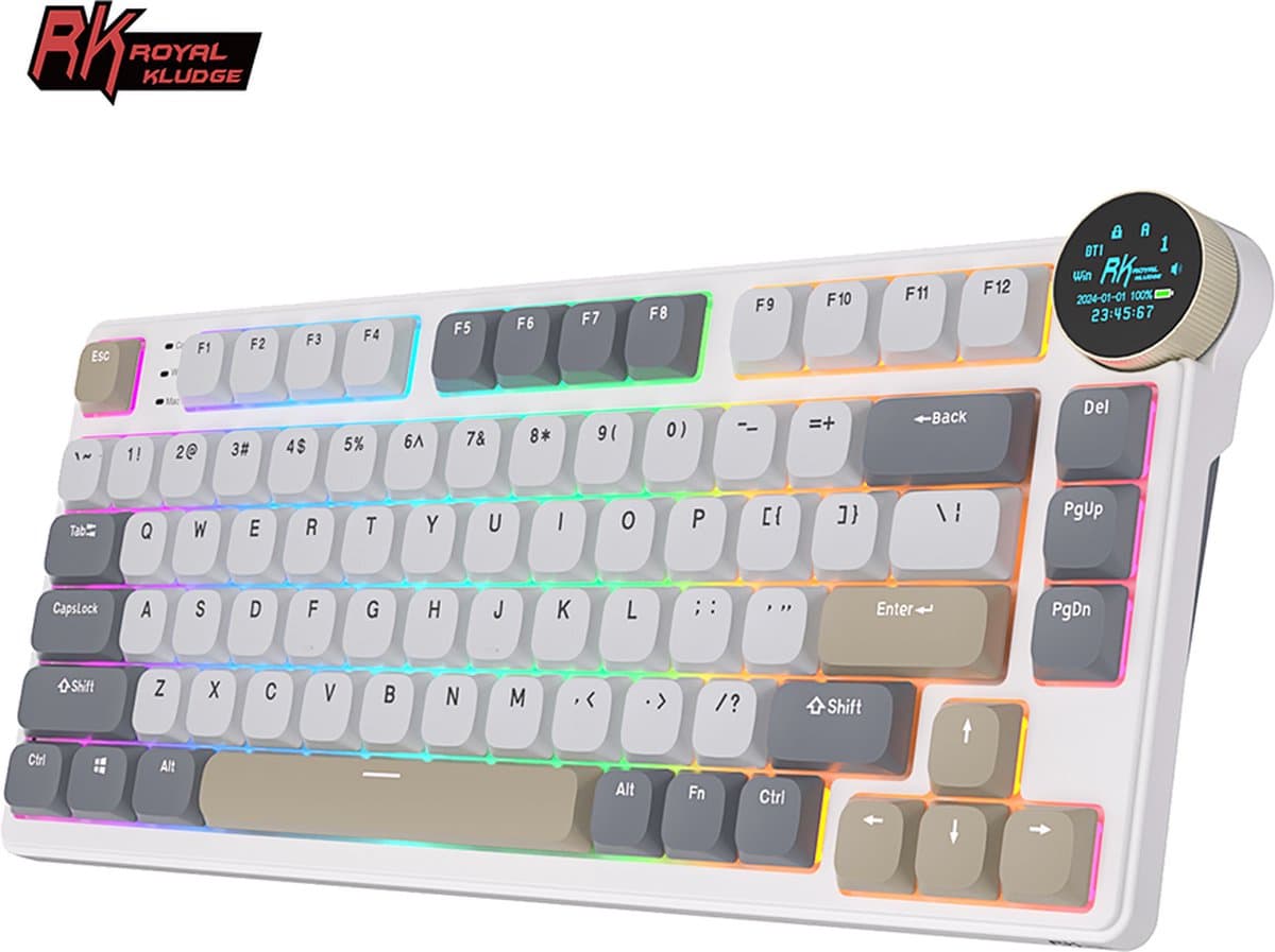 RK N80: Compact Gaming Toetsenbord met Display & RGB thumbnail 3