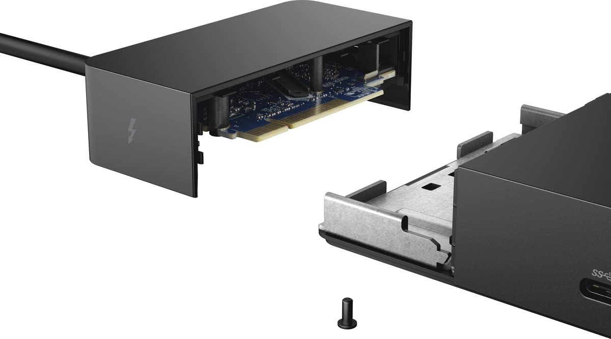 DELL WD19TB Bedraad Thunderbolt 3 Zwart thumbnail 3