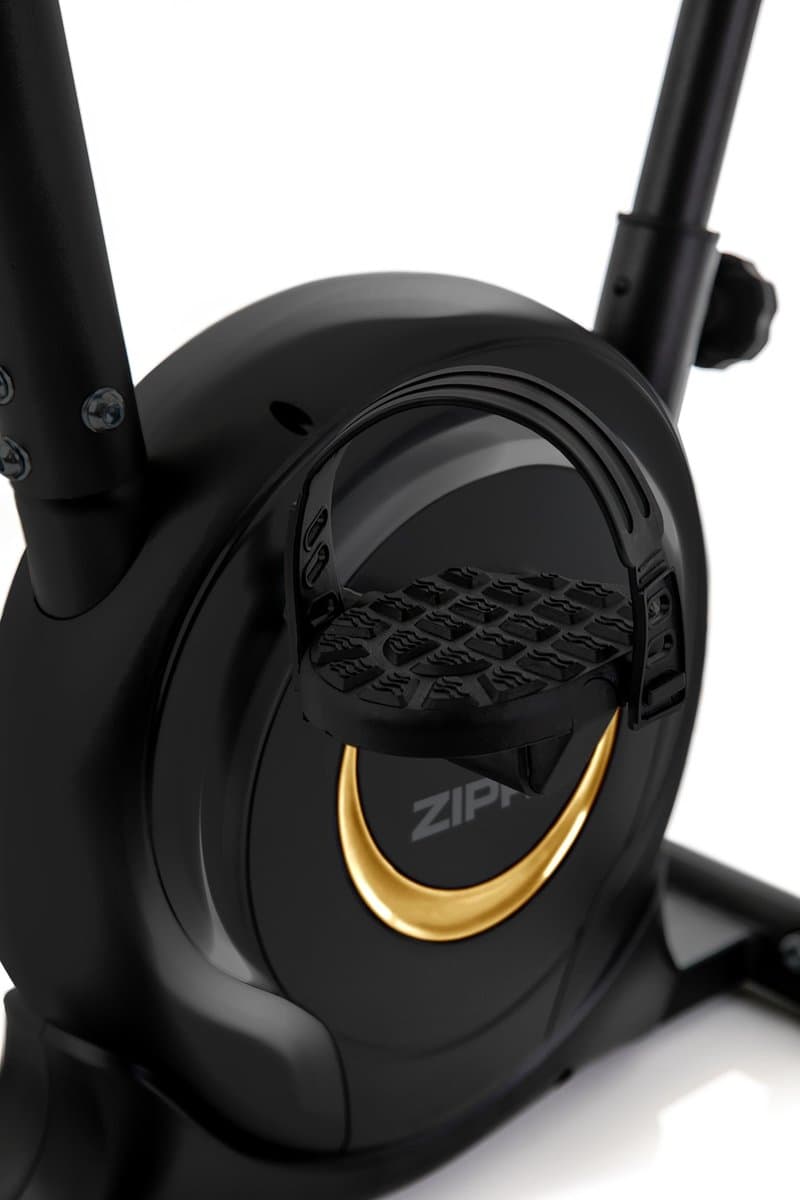 ZIPRO One S Gold - Hometrainer Fiets - Fitness Fiets - Magnetische Fiets - Hartslagsensoren - Gemakkelijk te transporteren - Antislippedalen - Homegym - Stabiele structuur - Max. gebruikersgewicht 110 kg - Zwart en Goud thumbnail 4
