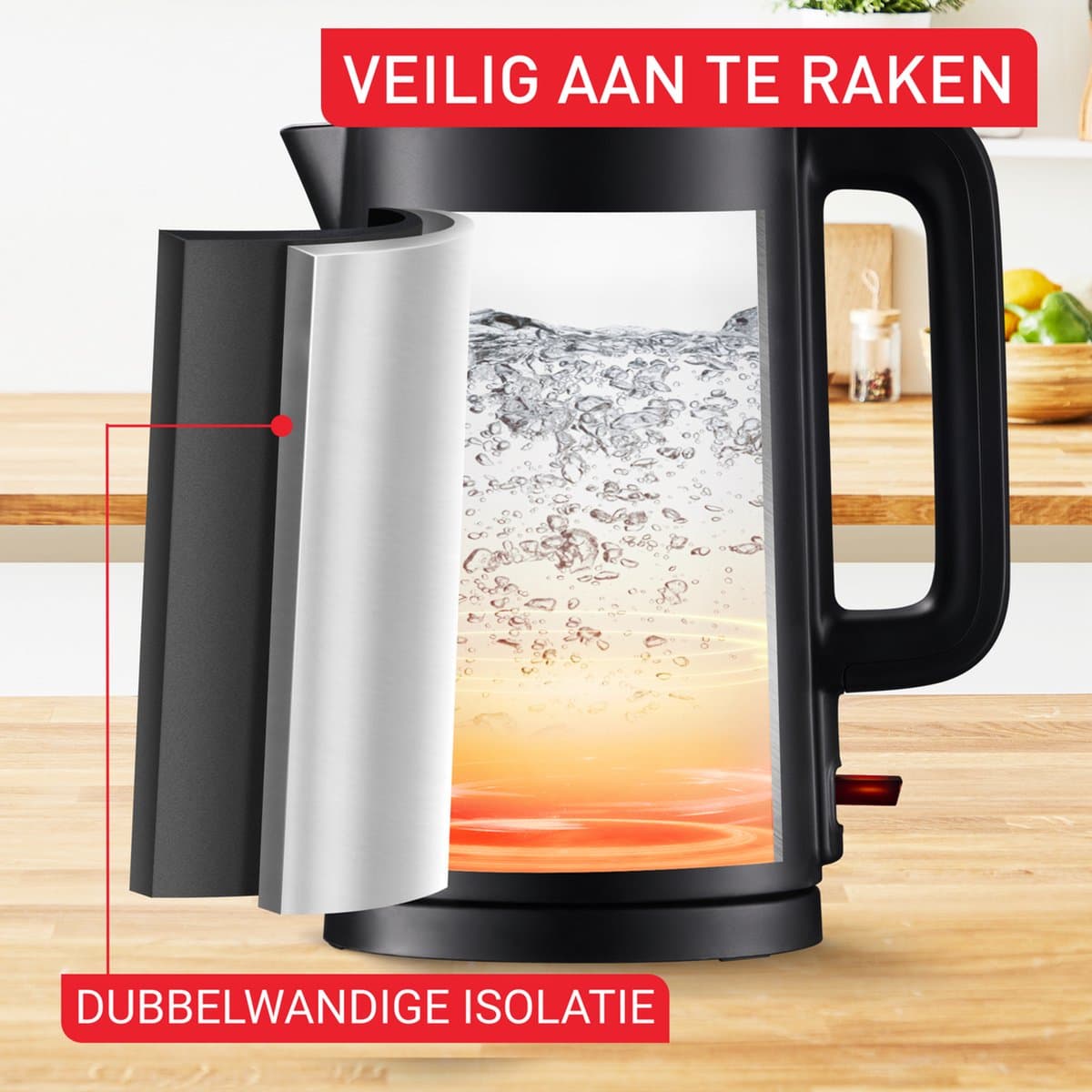 Tefal Thermo Protect KO1408E0 - Waterkoker - 1.5L thumbnail 3