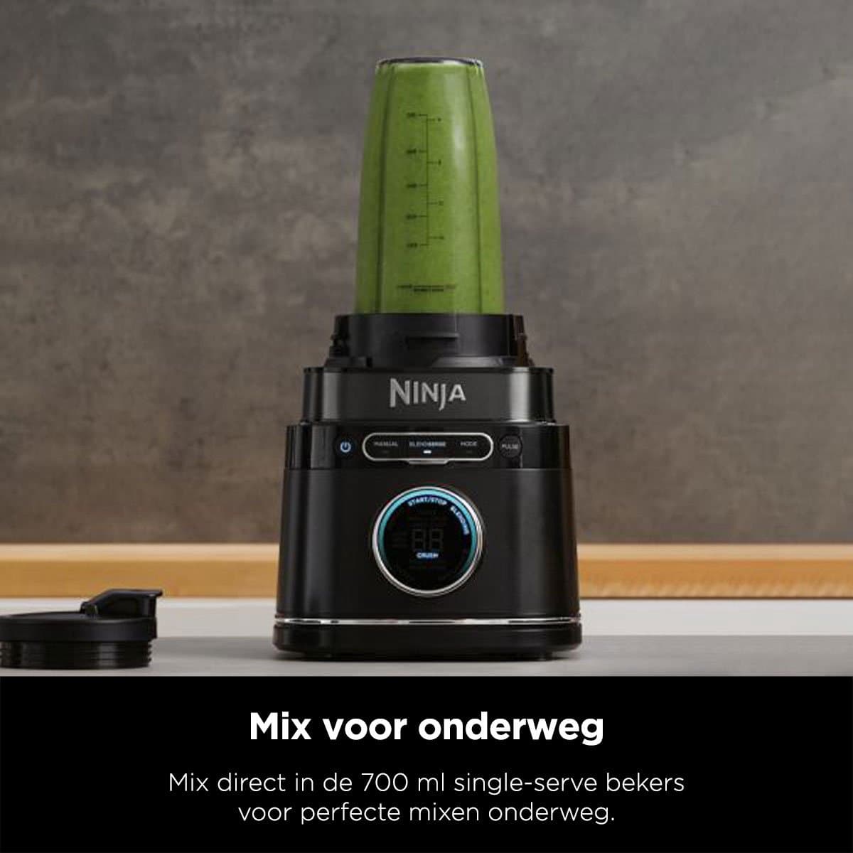Ninja Detect 3-in-1 Foodprocessor, Blender en Smoothie Maker - BlendSense Technologie - 2024 Model - IJscrusher - 1200 Watt - TB401EU thumbnail 3
