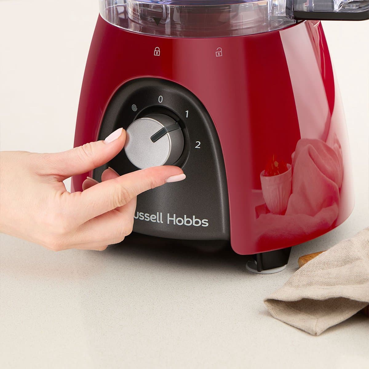Russell Hobbs Desire Red Foodprocessor - 27110-56 thumbnail 3
