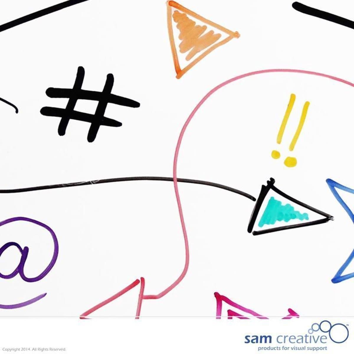 Whiteboard Basic Series 45x60 cm | Magnetisch whiteboard | Sam Creative whiteboard thumbnail 3