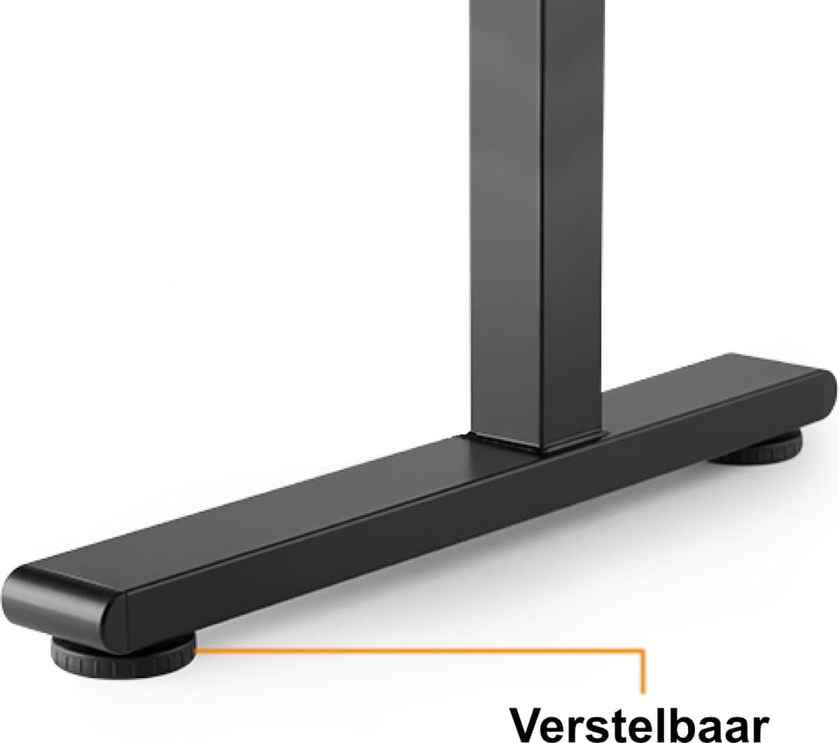 Bureau | Verstelbaar | 140x60 cm | Zwart | Allteq thumbnail 3
