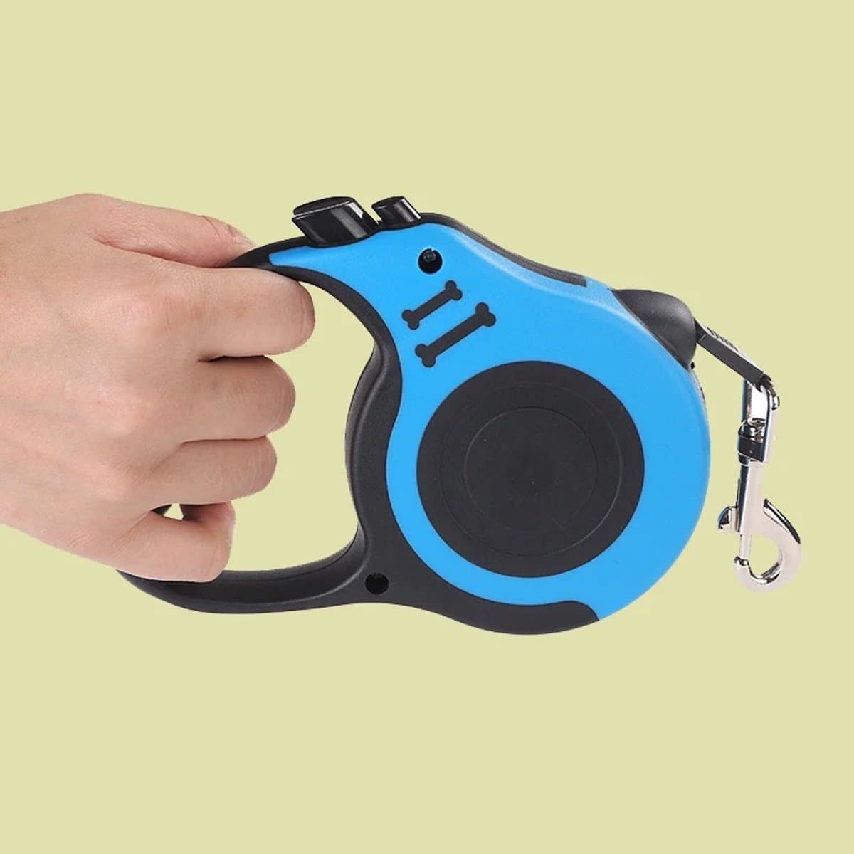 Pelor Intrekbare Hondenriem 5 Meter - Rollijn Hond - Uitschuifbare Hondenlijn - Nylon Looplijn - Kleine en Middelgrote Honden - Automatisch Oprolbaar thumbnail 2