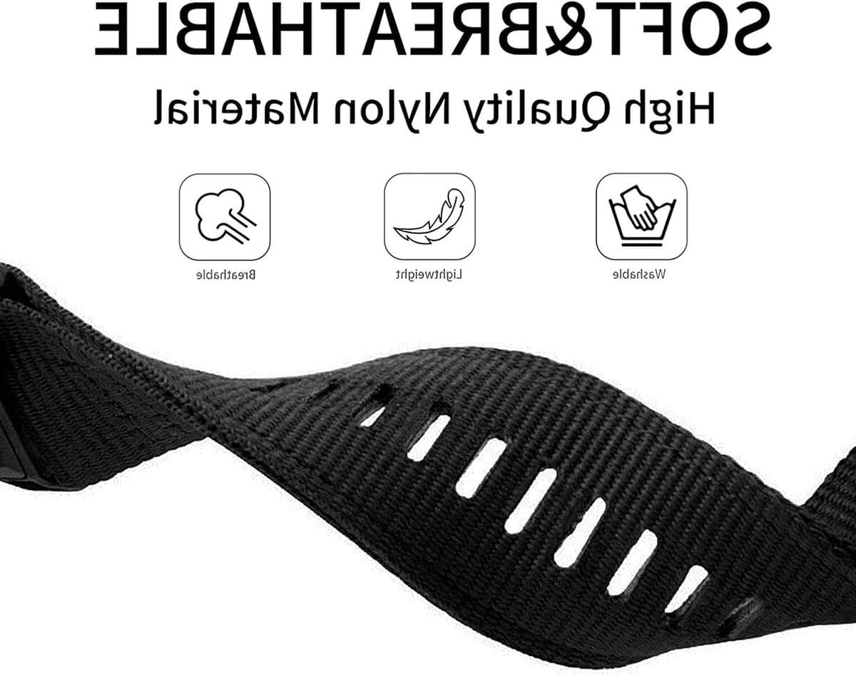 YOOSIDE Robuuste nylon horlogeband voor Garmin Fenix 7X/Fenix 6X/Fenix 5X/Enduro, quick fit, 26 mm, verstelbare geweven nylon sportpolsband met roestvrijstalen sluiting voor epix Pro 51 mm thumbnail 8