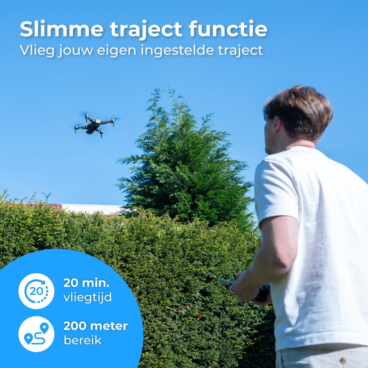 Nuvance - Drone met Camera en GPS - 1080p Mini Camera - voor Buiten en Binnen - inclusief Opbergtas en 3 Accu's - Mini Drone - Drone voor Kinderen en Volwassenen - Drones thumbnail 5