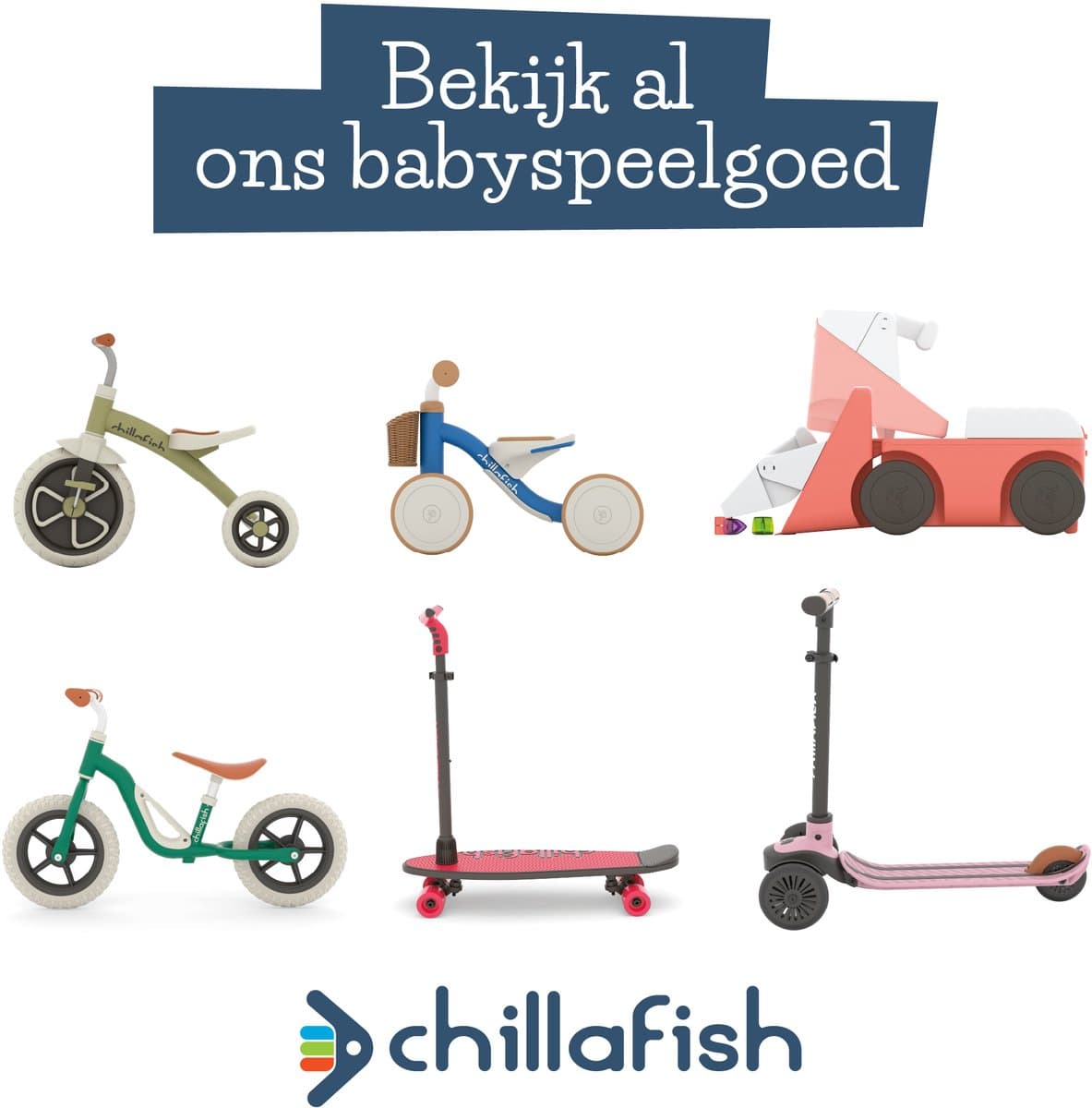Chillafish Loopfiets 1 jaar voor jongens en meisjes met speelblokken - Loopwagen voor peuters tot 3 jaar met mandje - Blauw - Lichtgewicht - Stille anti slip banden voor binnen en buiten - Stabiele vierwieler - Model Itsibitsi thumbnail 8