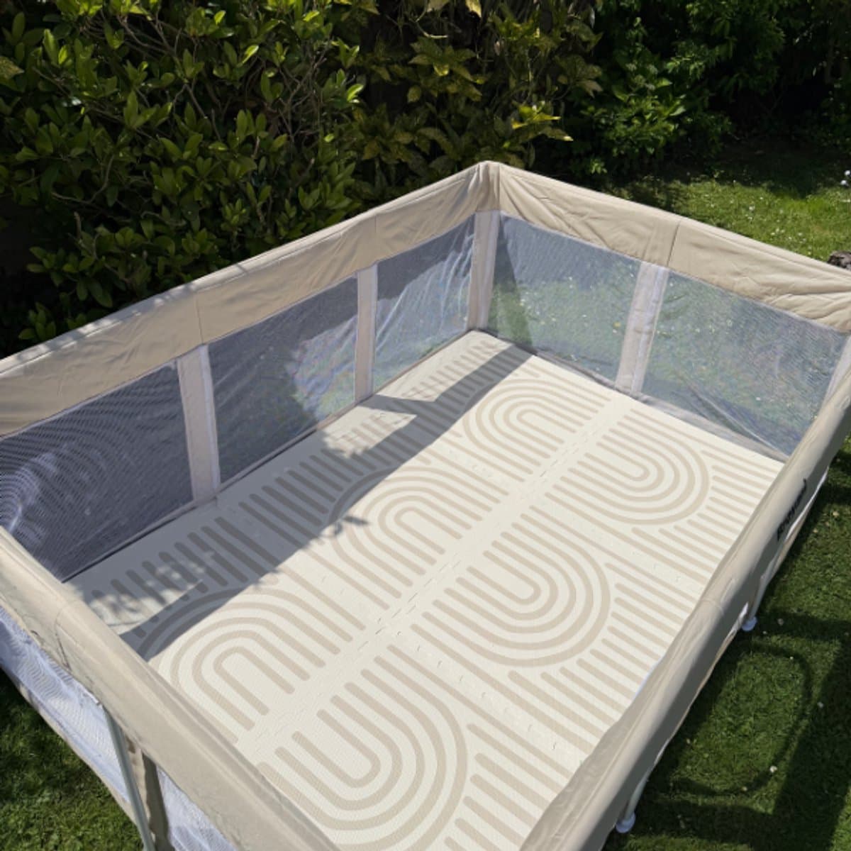 Broyari Speelmat Baby 120x180 cm - Beige EVA Foam Puzzelmat thumbnail 7