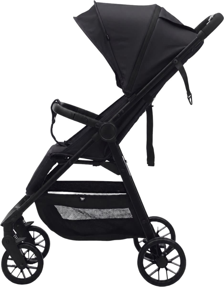 Bebies First Buggy MIO - Lichtgewicht Opvouwbare buggy- Verstelbare Rugleuning - Zwenkwielen, Zonnekap & Boodschappenmand - Geschikt vanaf Geboorte tot 22 kg - Zwart thumbnail 2