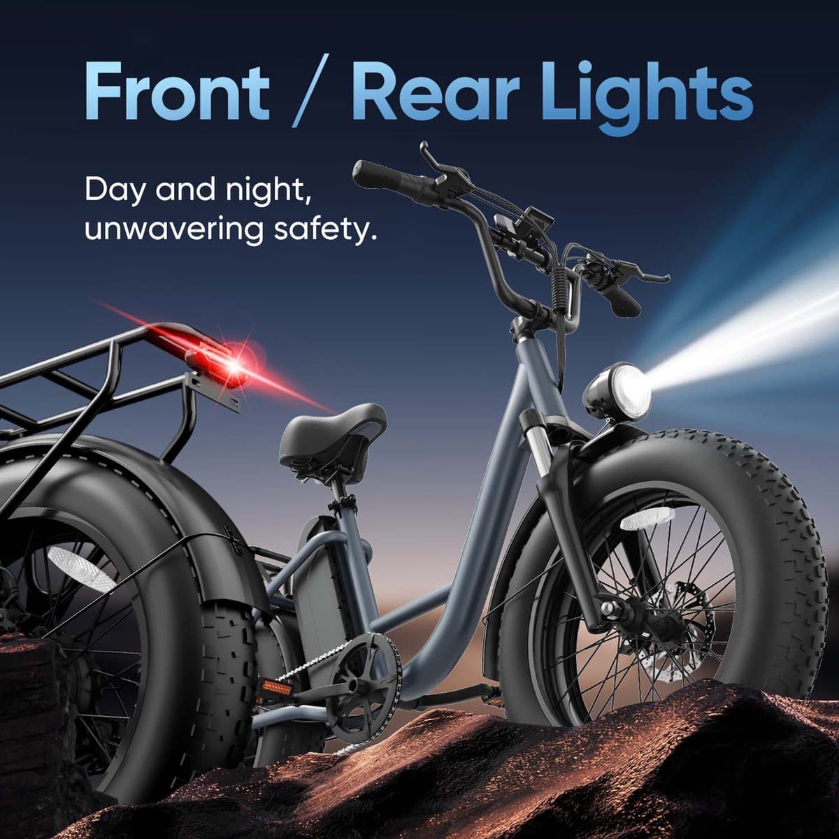 Qekud E20 PRO E-Bike - 20 inch Fatbike - Elektrische Fiets - 250W motor - 48V 15.6Ah Accu - 7 versnellingen- 50-75km actieradius thumbnail 6