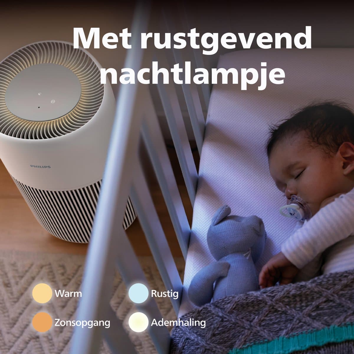 Philips PureProtect 2200 Series - Luchtreiniger - CADR 420m3/u - Ruimtes tot 109m2 - 3 Laags HEPA Filtratie - Air+ App - Ultrastil - Nachtlampje - Wit - AC2220/10 thumbnail 3