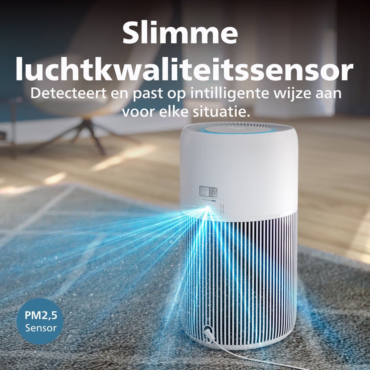 Philips PureProtect 2200 Series - Luchtreiniger - CADR 420m3/u - Ruimtes tot 109m2 - 3 Laags HEPA Filtratie - Air+ App - Ultrastil - Nachtlampje - Wit - AC2220/10 thumbnail 6