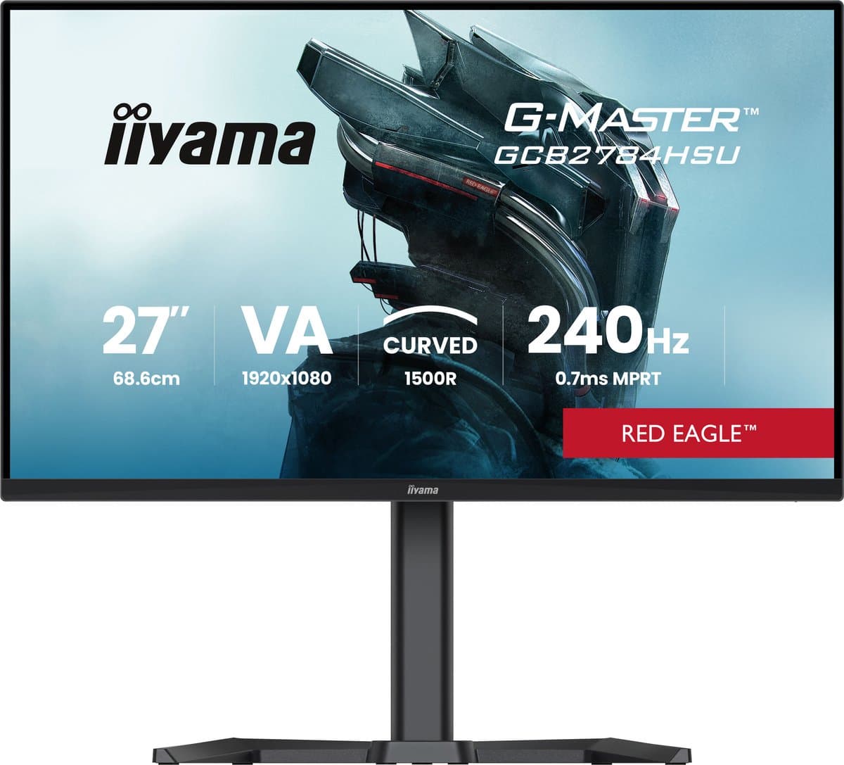iiyama G-Master GCB2784HSU-B1 Red Eagle - 27 inch - 240Hz - Curved thumbnail 2