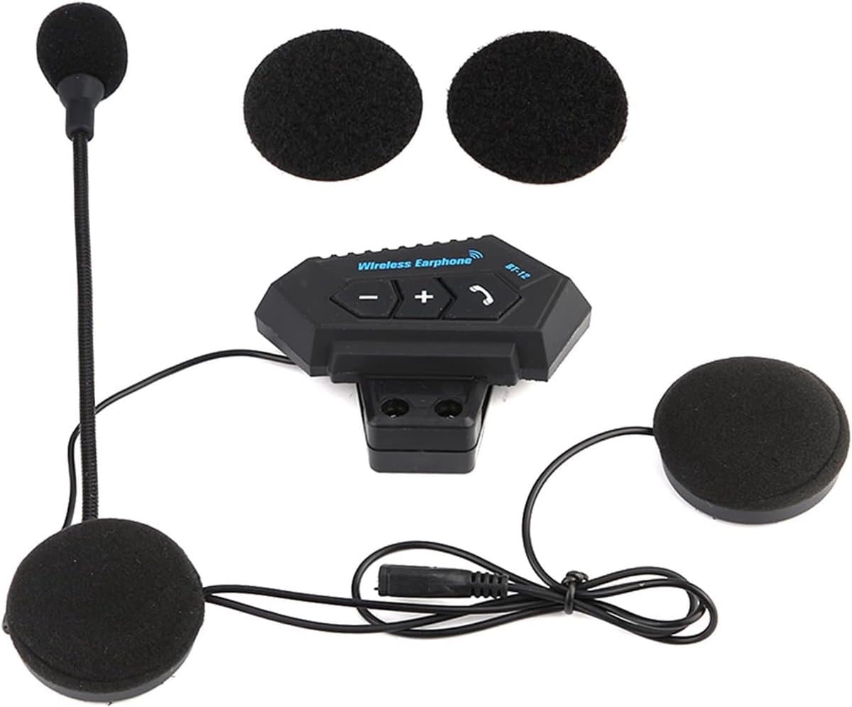 CCYLEZ Helm BT-headset Hifi-hoofdtelefoon Handsfree Bellen Ondersteuning voor Motorliefhebbers Zwart thumbnail 6