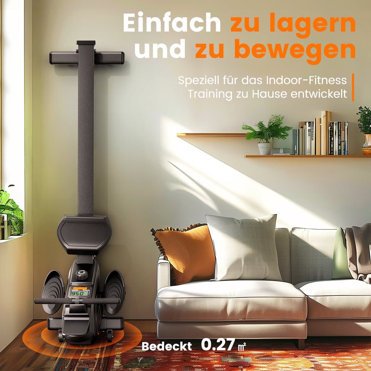 YOSUDA - Fluisterstille magnetische roeitrainer - 16 weerstandsniveaus met APP & LCD - Ruimtebesparend opvouwbaar - Tot 160 kg thumbnail 7
