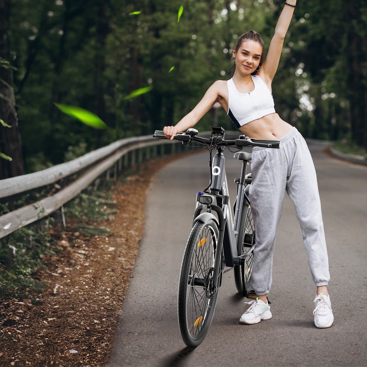 Qekud F26 Pro Elektrische Fiets 26" Trekking E-Bike - 250W Motor - 36V 13Ah Accu - 100km Bereik - 7 Versnellingen - Stapdoor Frame thumbnail 7