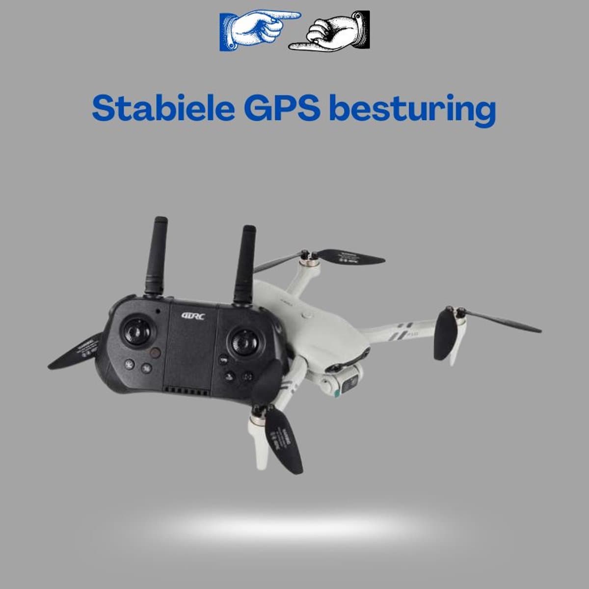 4DRC F10 Bestuurbare Drone Met GPS En 4K Camera FPV – Opvouwbare RC Drone Met Auto Return Live Video Wifi Beginner Drone Met 3.7V Batterij Voor Buiten En Luchtfotografie Met Ebook thumbnail 2