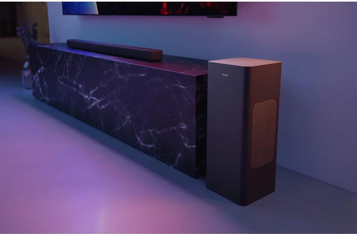 PHILIPS TAB8301/10 - 3.1.2-kanaals Soundbar - Draadloze Subwoofer - 380W Vermogen - Dolby Atmos - DTS:X - DTS Virtual:X - Bluetooth 6.0 LE Audio - HDMI eARC - Gun Metal thumbnail 2