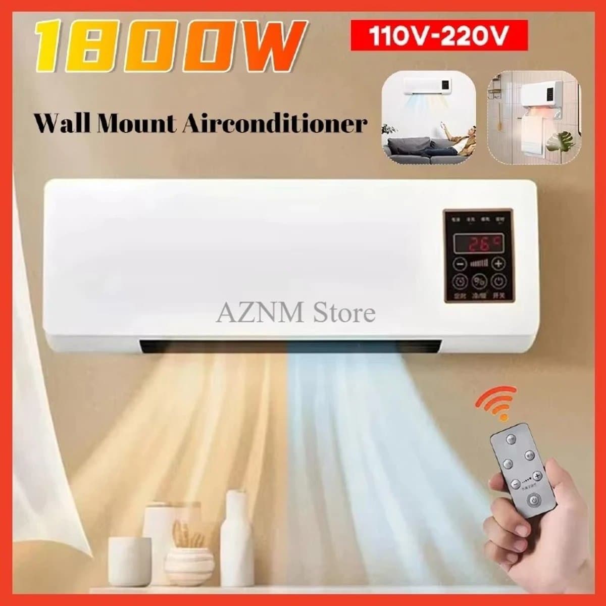 Innovastore Airco - Wandmodel airco - Elektrische 2-in-1 Koeler en Verwarmer - Split-unit - Multifunctionele airco - 1800W thumbnail 6