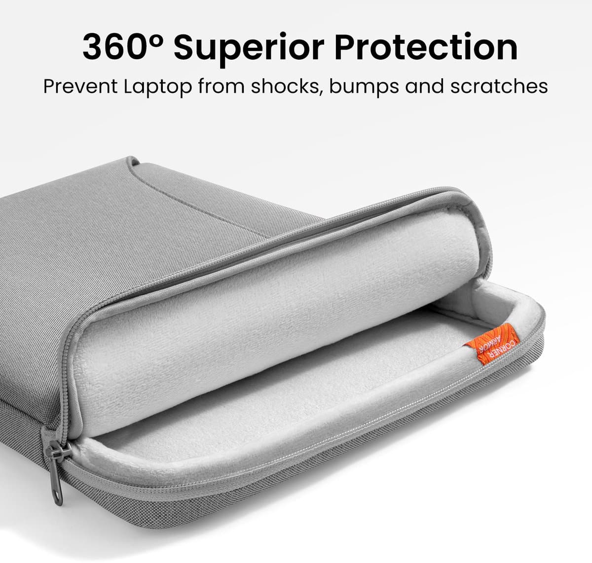 tomtoc Defender-A22 360 beschermende laptoptas voor 2026 16-inch MacBook Pro M5 Pro/Max A3428 A3429, M4/M3/M2/M1 Pro/Max, waterbestendige laptoptas met accessoirevak voor de nieuwe Razer Blade 15 thumbnail 2