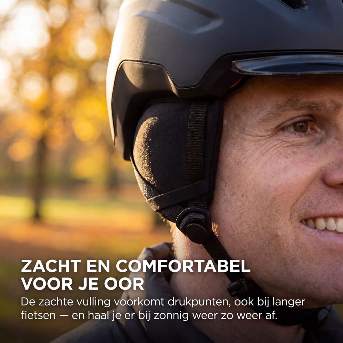 GO-OFF Oorkappen Fietshelm Set Maat S – Wintervoering & Zomer Oorbescherming tegen Windgeruis – Voor Fietshelm, E-Bike en Speed Pedelec Helm thumbnail 3