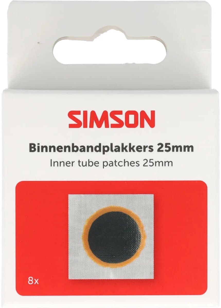 Simson Binnenbandpleisters 25 mm voor lekke fietsbinnenbanden en snelle bandreparatie