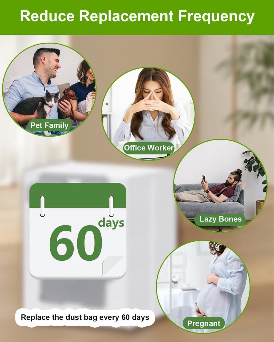 16 stuks stofzuigerzakken - Voor iRobot Roomba i3 i3+, i4 i4+, i5 i5+, i6 i6+, i7 i7+, i8 i8+, j5 j5+, j6 j6+, j7 j7+, j8 j8+, j9 j9+, s9 s9+, 104 105 405 504 505 705, 10 Max-Essential Robot Vacuum thumbnail 8