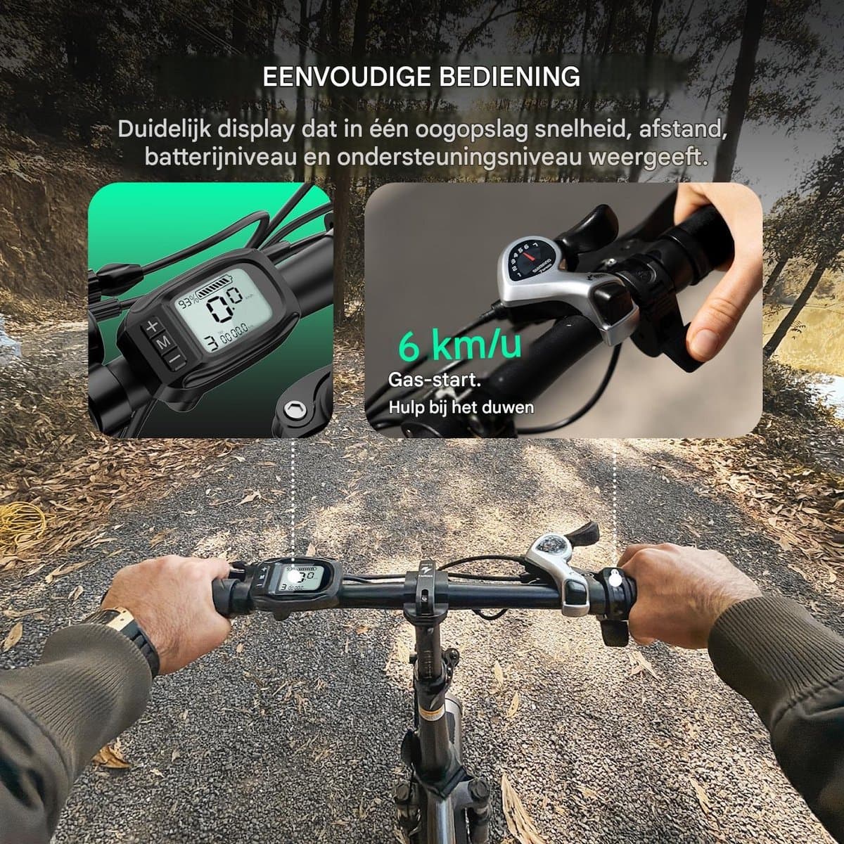 Fafrees F20 Elektrische Vouwfiets | E-Bike| 20 x 3.0 Inch Dikke Banden | 36V 18Ah Lithium Accu | 250 W Motor | Maximaal 25/u | Maximaal bereik 130km | Shimano 7 versnellingen | 20 Inch opvouwbare City Commuter E-Bike | Zwart thumbnail 5