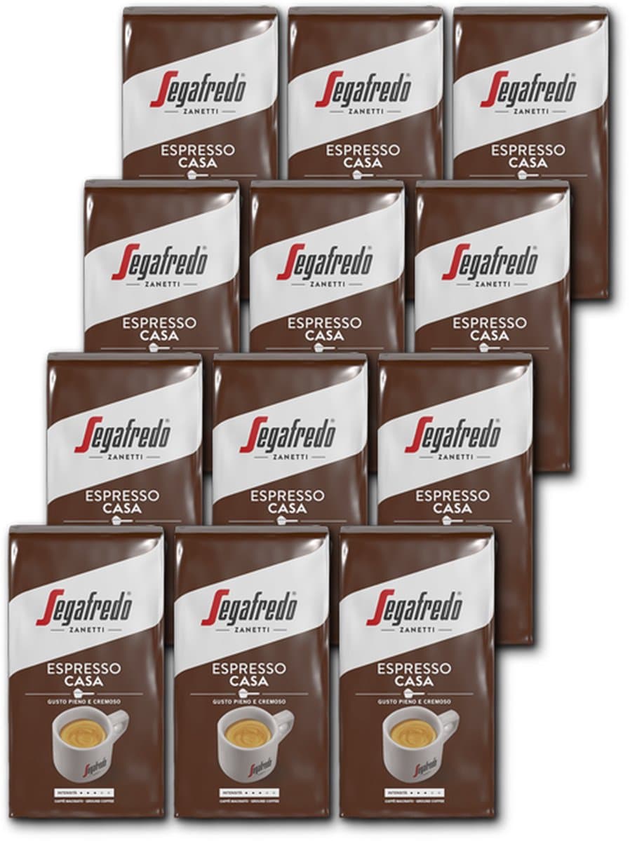Segafredo Espresso Casa Gemalen – 12x250Gr thumbnail 2