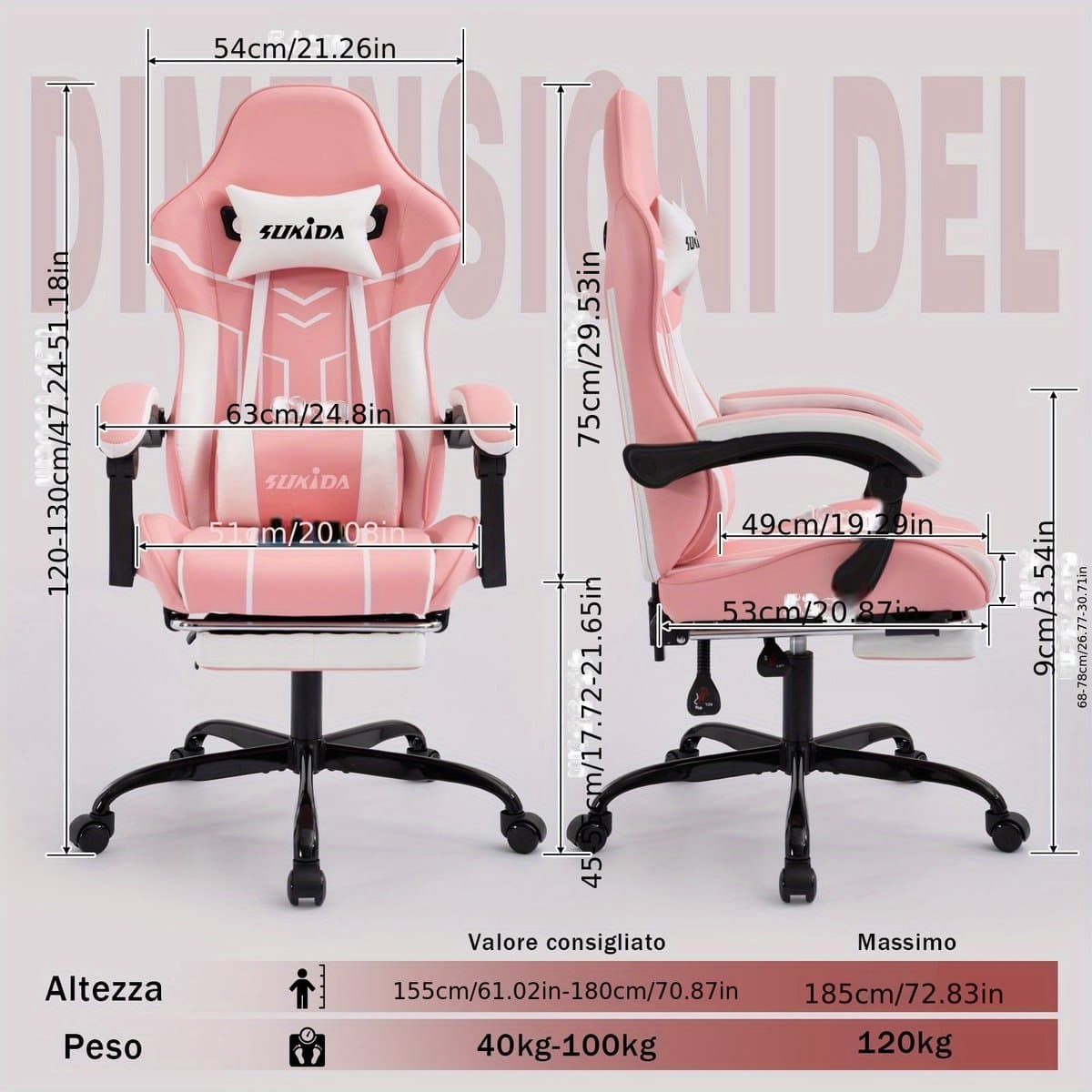 Ergonomische bureaustoel-Bureaustoelen voor volwassenen- Hoge Kwaliteit- Geheugenschuim & Lendensteun- Met Voetpedalen -Ondersteuning van de Onderrug-Verstelbare Hoogte Relaxstoel voor Computerbureau-( Diepgrijs). thumbnail 4
