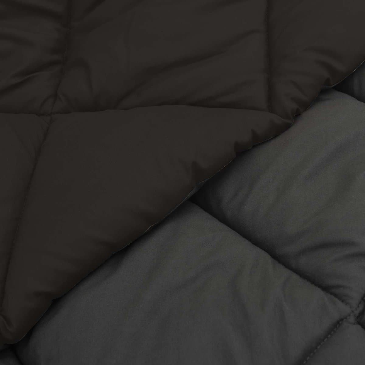 vidaXL - Winter - Duvet - Zwart - en - Anthraciet - 220 - x - 240 - cm - Microvezel thumbnail 4