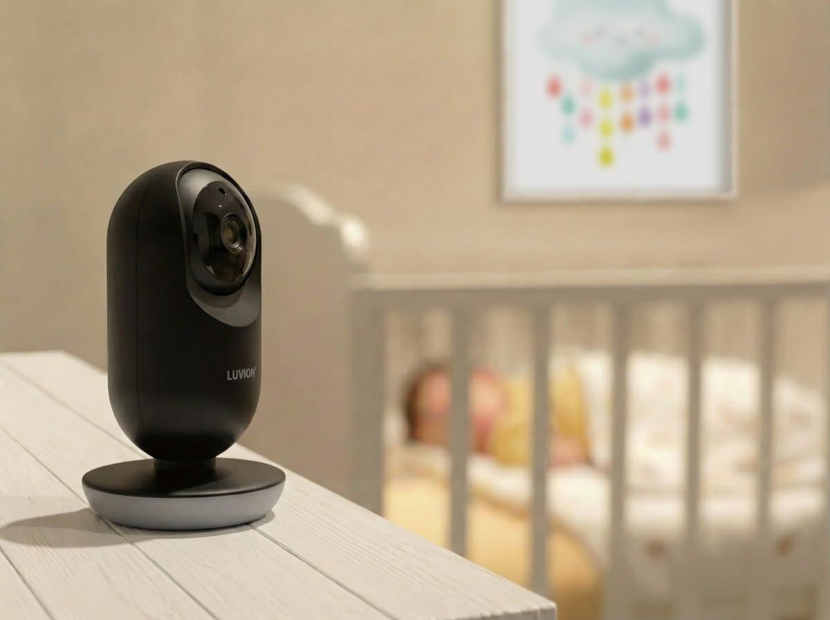 LUVION® Supreme Connect 3 Black – Babyfoon met Camera en App – Met en Zonder Wifi – Premium Baby Monitor thumbnail 2