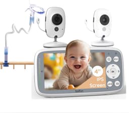 Productfoto van BOIFUN VB616 - Babyfoon met 2 camera's en 4 inch IPS-scherm