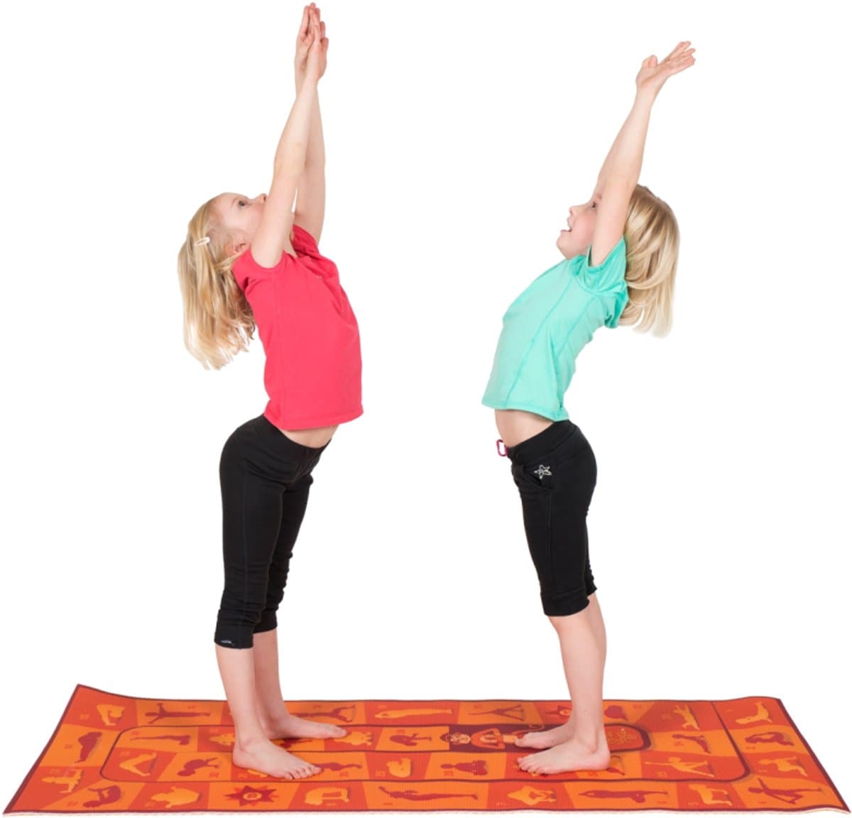 Peda Yoga Kinder Mat met oefeningen - Yogamat kinderen - Kinder Yogamat thumbnail 4