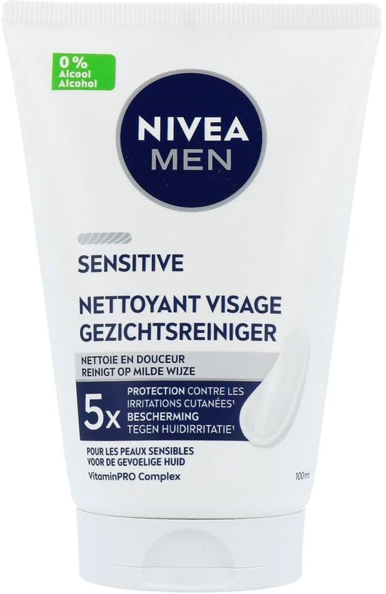 NIVEA MEN Sensitive Reinigingsgel Gezicht - Gezichtsreiniger - Alcoholvrij - Face Wash Voor de Gevoelige Huid - Gezicht Wassen - 100 ml thumbnail 7