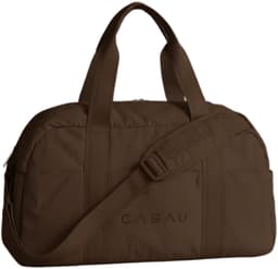 Productfoto van Cabau - Bloom Bag - Sporttas voor Vrouwen - Chocolate Brown - 37,5 Liter - 5 Vakken + 2 Ritsvakken - Gym & Weekendtas - 50x27x20 cm