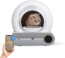 Productfoto van Nuvona zelfreinigende kattenbak XXL 65 liter