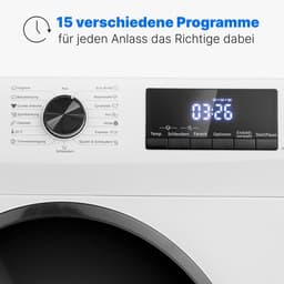 Productfoto van Bomann WA 7185 W wasmachine met 8 kg en stoomfunctie