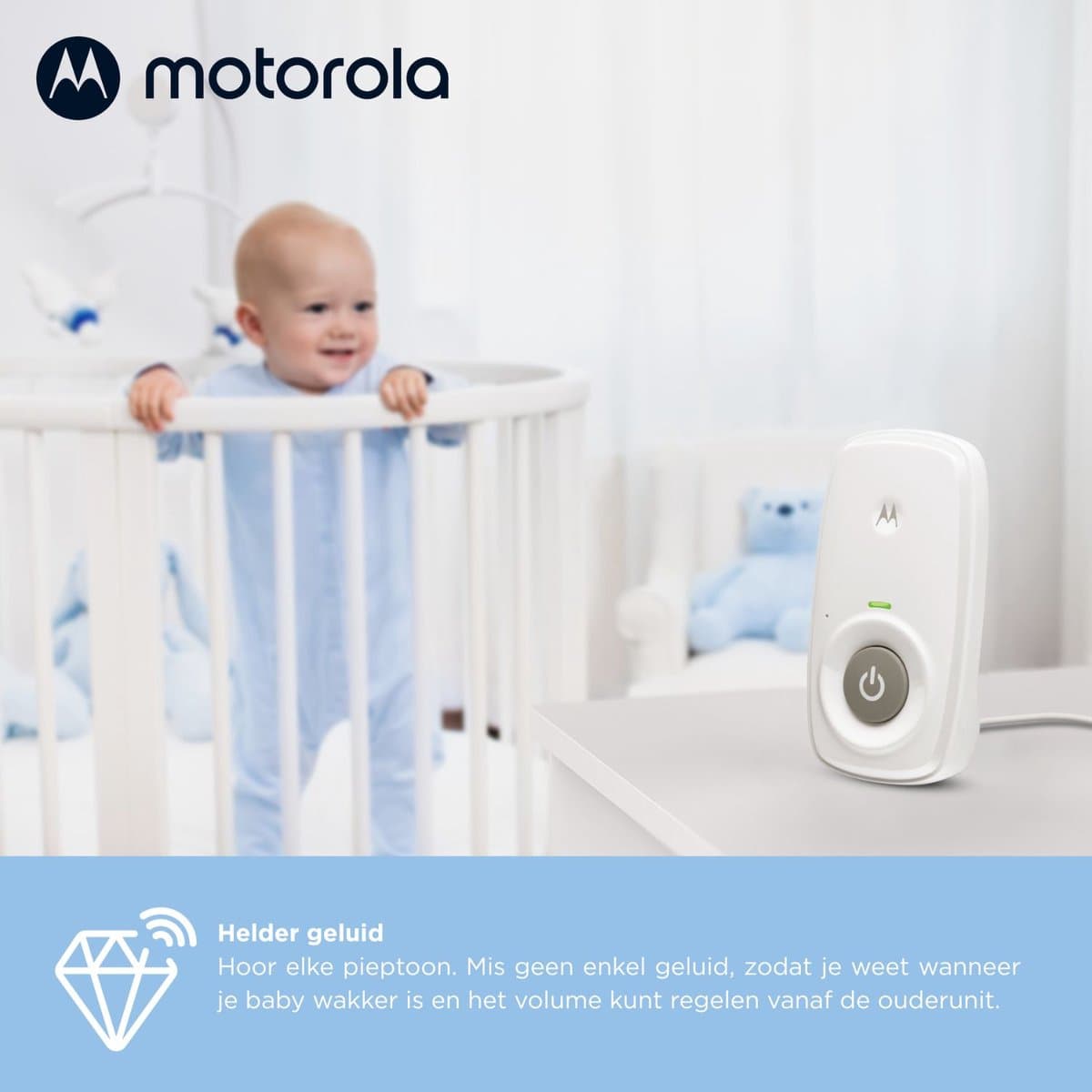 Motorola AM21 babyfoon – 300m bereik, lichtgewicht thumbnail 8
