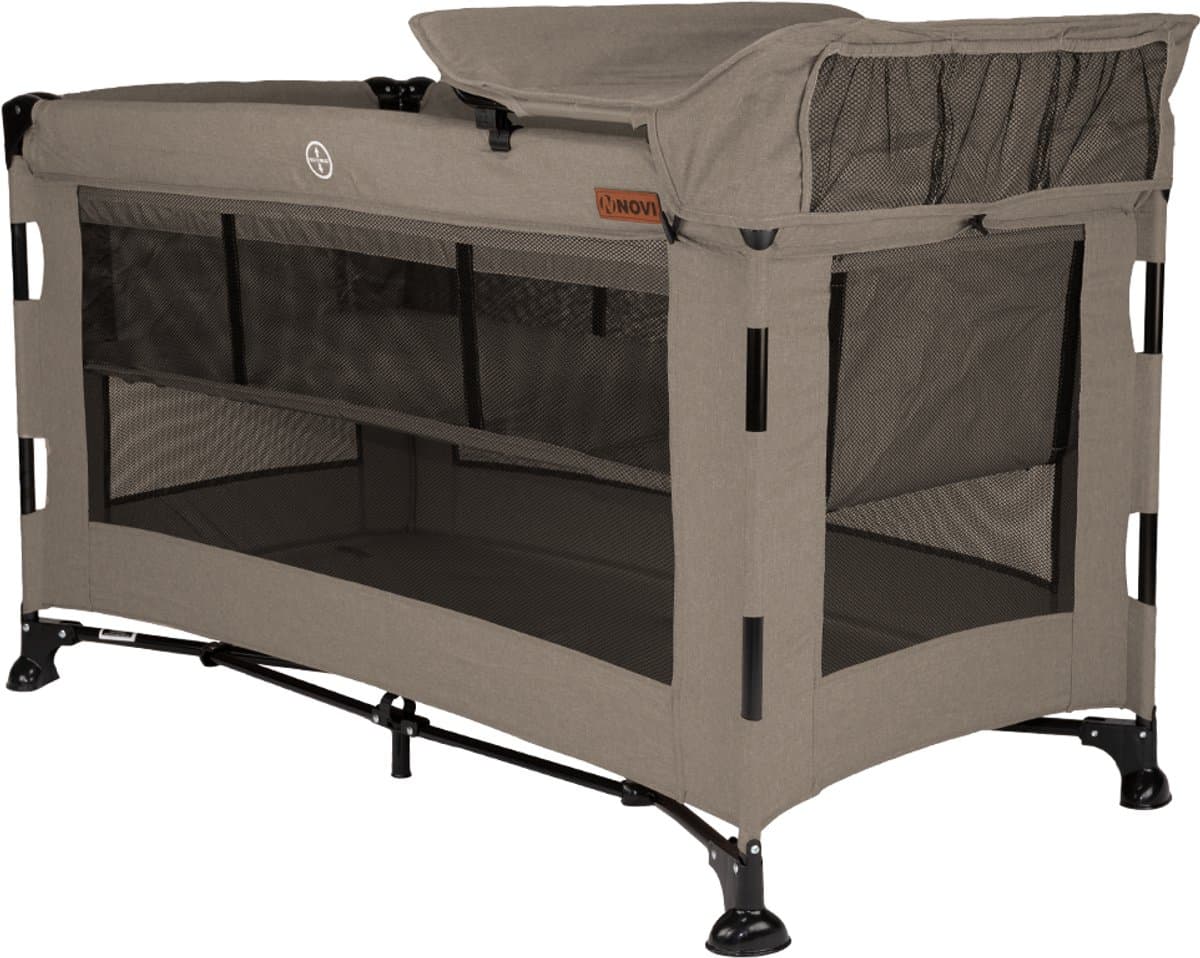 Novi Baby Nora Luxe Campingbed - Hazel/Zwart - reisbed - Inclusief transporttas - Inclusief verschoonblad -Inclusief bodemverhoger thumbnail 7