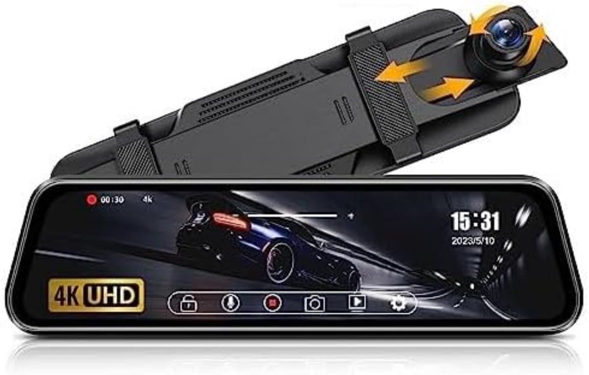 Dashcam voor auto voor en achter – Dual dashcam – Voor- en achtercamera – Autocamera – Full HD dashcam – Dashcam met nachtzicht – Dashcam met bewegingssensor – Groothoeklens – Parkeermodus – Loop recording – Dashcam met SD-kaart - afbeelding 1