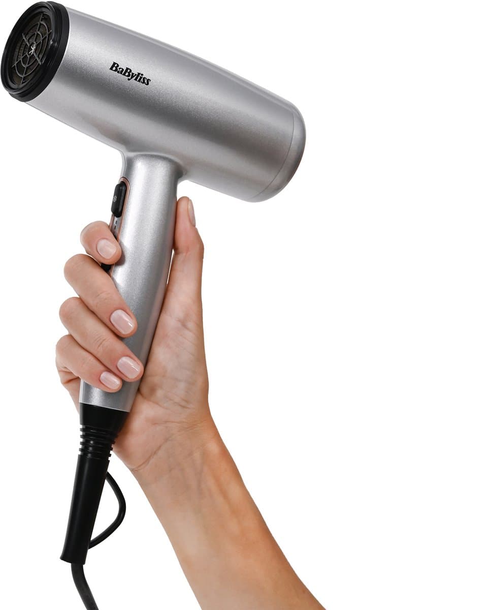 BaByliss Cosmos Föhn D580DE - Krachtige Haardroger met Diffuser - Lichtgewicht - Ionische functie voor minder pluizig haar - 3 temperaturen plus Cool Shot - Compleet met Blaasmond thumbnail 2