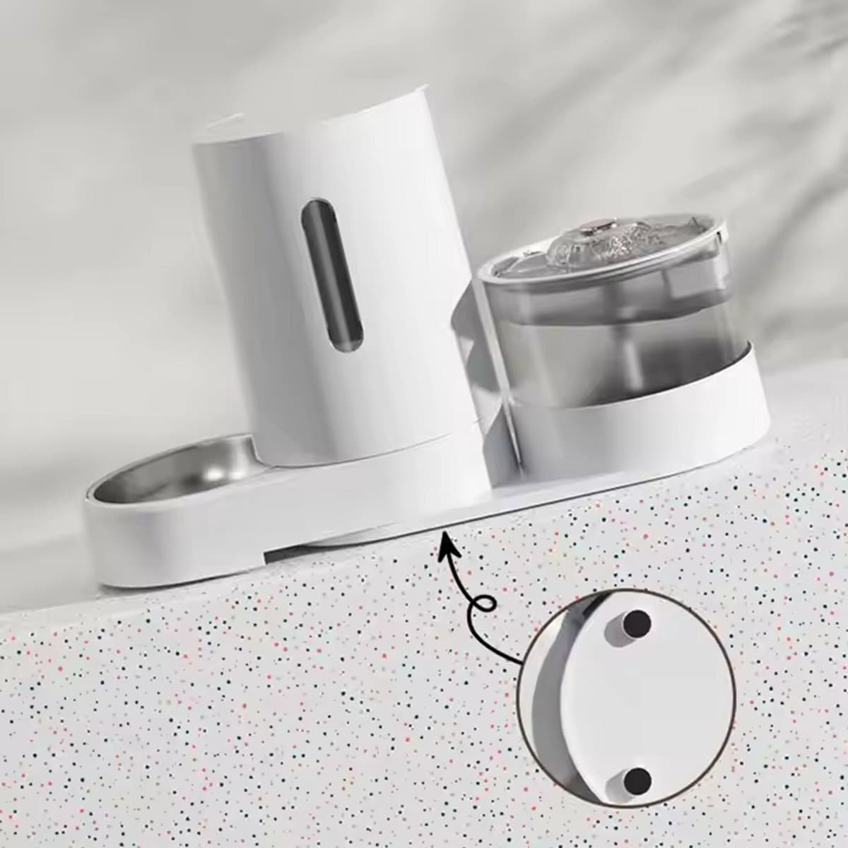 2-in-1 Drinkfontein met Voerbak 360° thumbnail 8