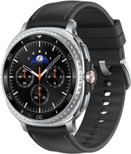 Productfoto van Samsung Galaxy Watch 8 Classic 3,3 cm (1,3) AMOLED 46 mm Digitaal 438 x 438 Pixel Touchscreen 4G Zilver WLAN GPS