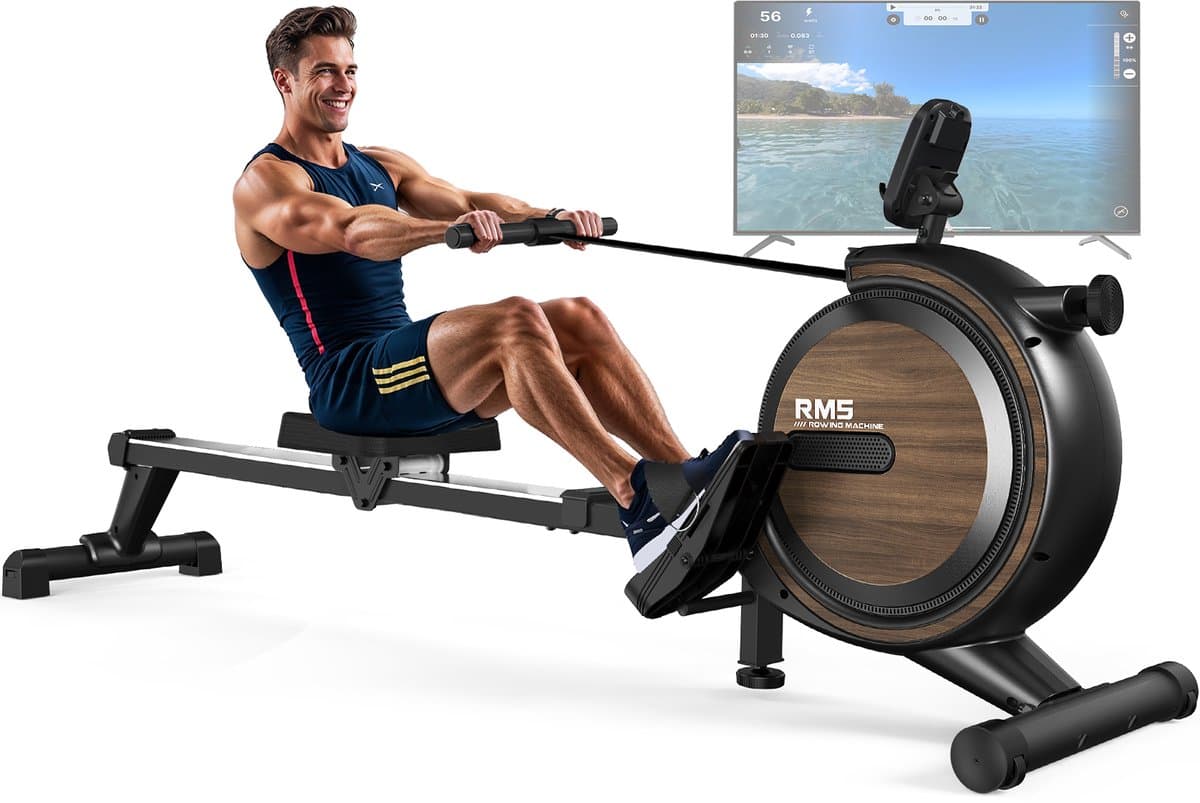 MettleMatic RM5 Roeitrainer, 16-Niveaus Weerstand, Bluetooth
