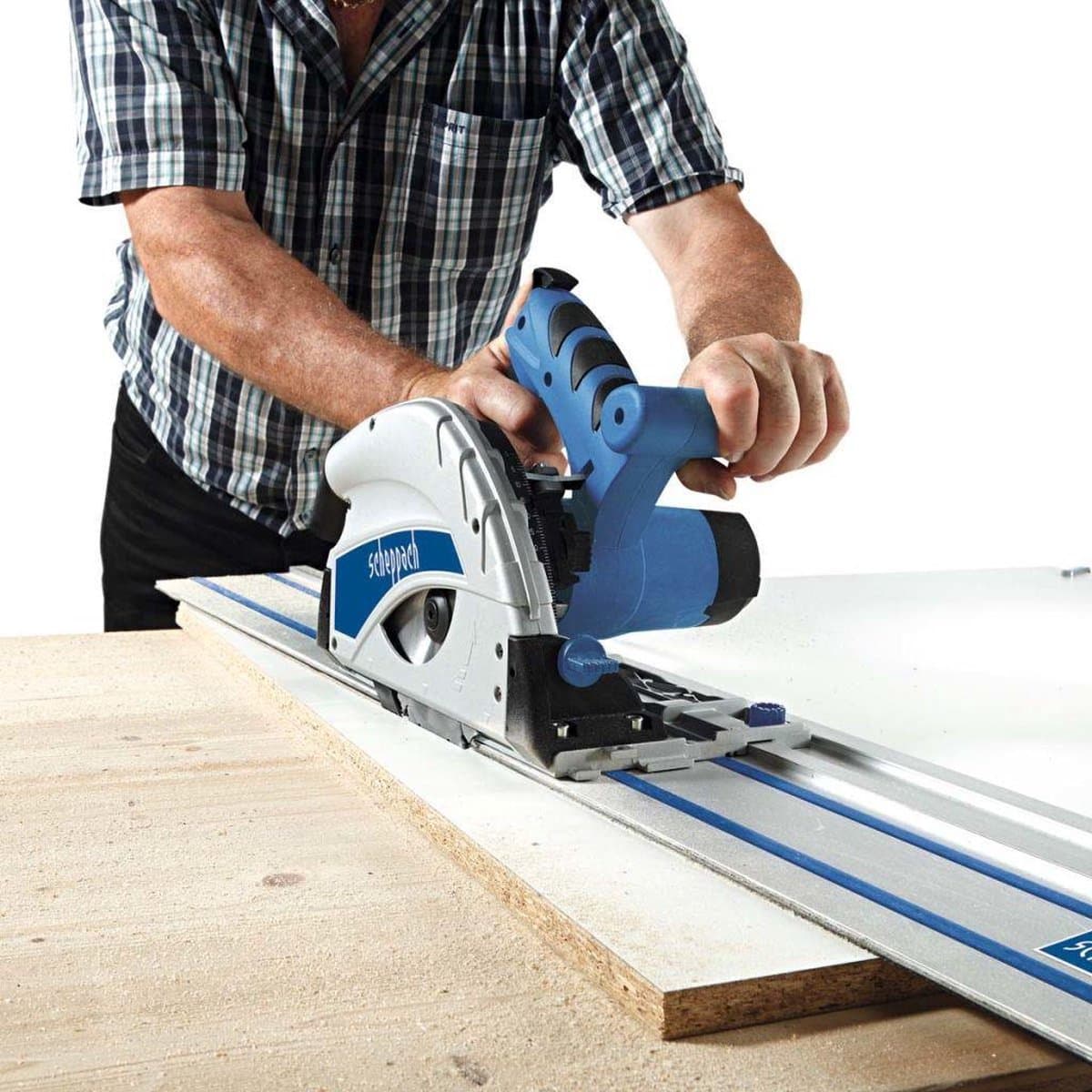 Scheppach PL55 Invalzaag 1200W - 160mm met geleiderail thumbnail 3